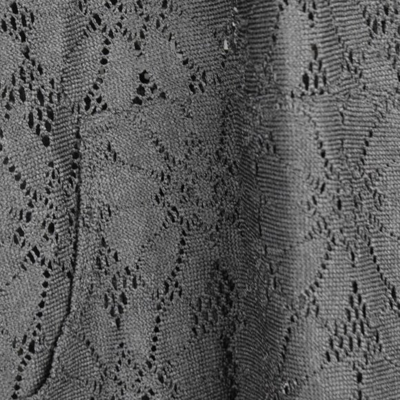 No Boundaries Hoodie XL Womens Floral Knit Lace Black Pullover Polyester - Picture 3 of 9